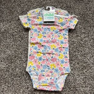 Child of Mine Floral Print Bodysuit